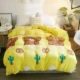 Falais quilt cover đơn mảnh dày mùa đông ấm bộ phim hoạt hình san hô quilt cover sinh viên lông cừu flannel