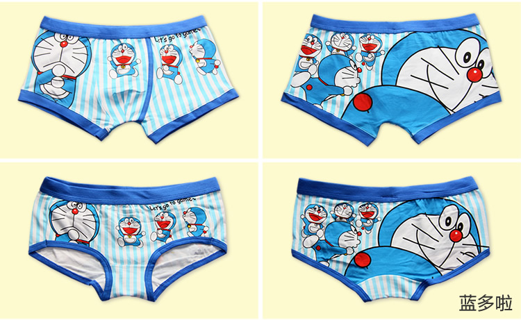 Cotton quần lót nam tóm tắt phim hoạt hình dễ thương đồ lót nam cotton nữ tam giác anime đồ lót quan chip 