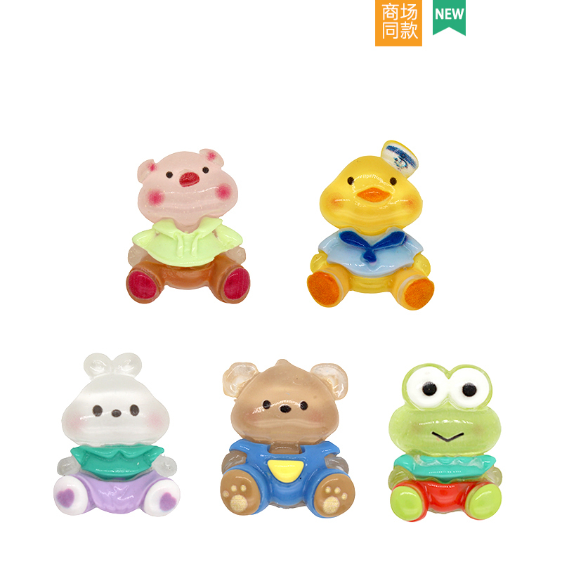 Croxi Glitter Frog Hole Shoe Accessories Cartoon DIY Decorative Charms Compatible with Cross/Crocs