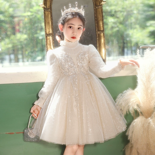 Элитное детское демисезонное платье девочки цветочницы, наряд для музыкальных выступлений, наряд маленькой принцессы, подарок на день рождения