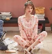 2019 đồ ngủ mới cho nữ mùa xuân và mùa hè cotton lụa kích thước lớn quần dài tay đồ ngủ đặt cotton lụa dịch vụ nhà - Cha mẹ và con