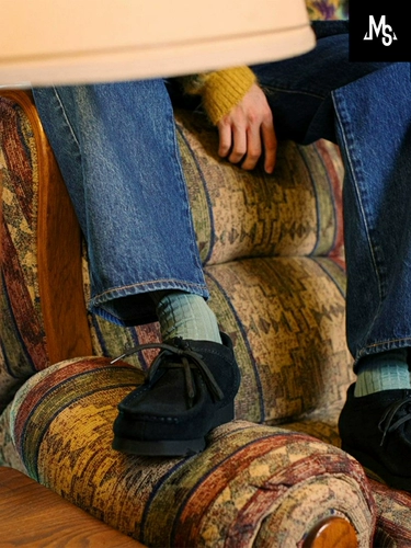 Clarks Wallabee британские винтажные мужские и женские замшевые туфли-кенгуру цвета хаки на шнуровке с низкой резиновой подошвой