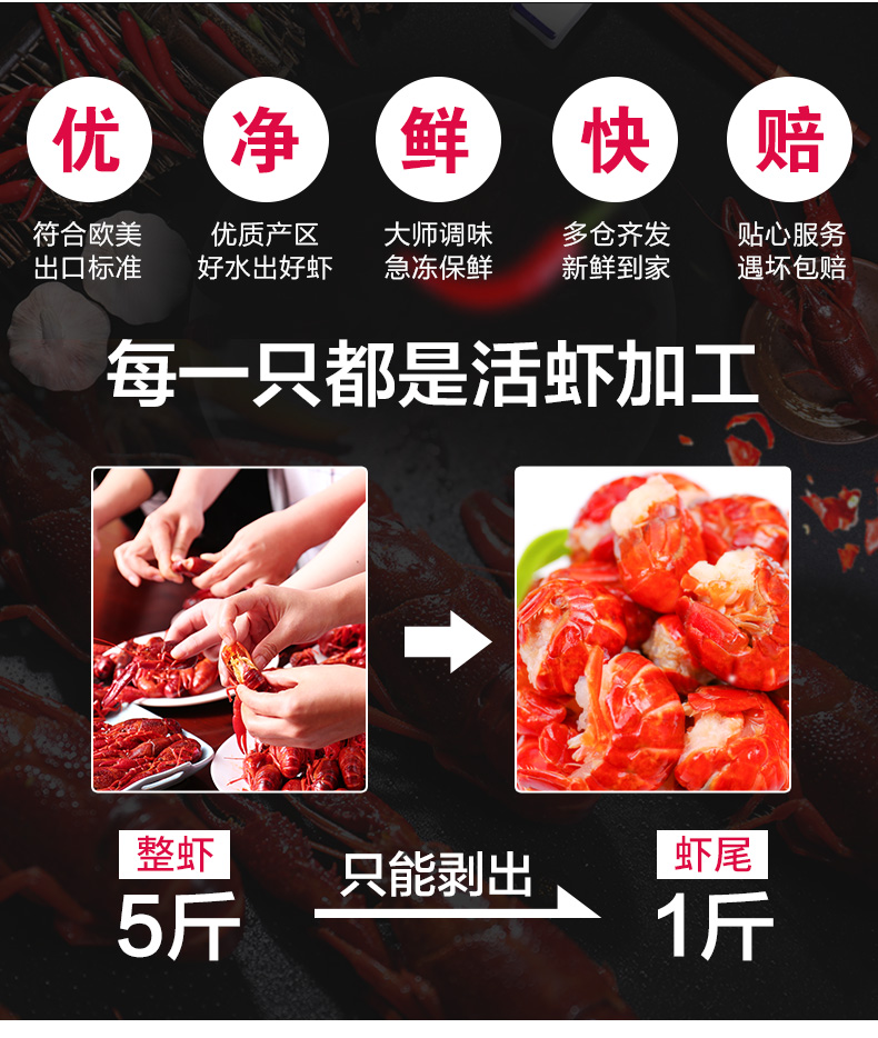 盒马鲜生供应商 红小厨 即食麻辣虾球虾尾 1200g 图4
