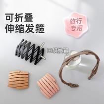 Retractable folding headband for women travel portable face wash special with teeth pressure hair anti-slip broken hair headband bangs hairpin