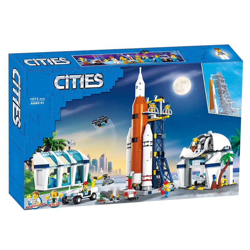 City Space City Series Rocket Launch Center 60351 Boys Assembled Building Block Toys Children's Gifts