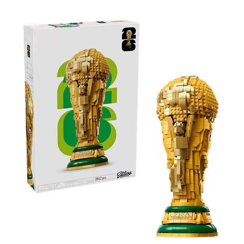 Fifa World Cup Trophy 43020 Football Trophy Fan Assembly Puzzle Building Blocks Toy Gift