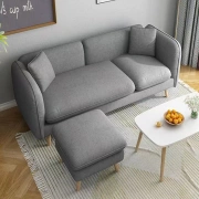 Trung tâm mua sắm tươi sống phòng ngủ cửa hàng quần áo mở rộng nhỏ cho thuê ghế sofa màu nâu cài đặt cửa hàng cho thuê nhà cắt tóc châu Âu - Ghế sô pha