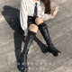 Martin long boots white lace lace socks over the knee hollow knight boots lolita calf socks women's mid-calf