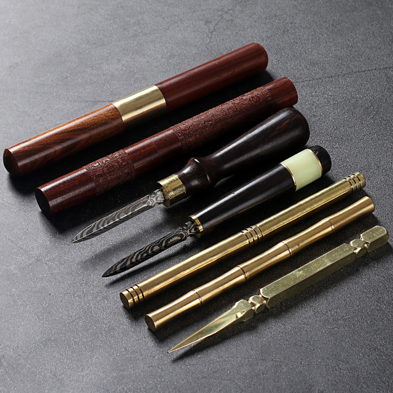 Devoted to inflammation ChaZhen hua limu tea knife ebony cone pry tea tea accessories puer tea special tea knife