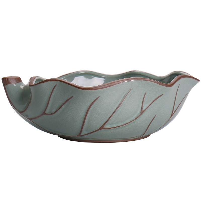 Devoted to inflammation elder brother up with tea to wash large ceramic household big yards of restoring ancient ways ware washing water tea accessories for wash cup is received