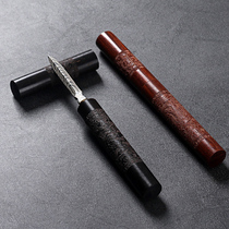 Strangytis Tea Needle Flower Pear Wood Tea Knife Black Sandalwood Tea Cone Tea Ware Accessory Tea Knife Special Tea Knife Pry Tea Machine