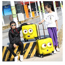 Child Pull Lever Case suitcase 3D Stereo male girl suitcase 20 inch universal wheel code lock 18 inch Den case