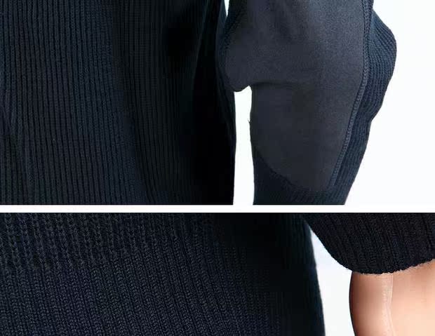 Authentic áo len 07 phong cách sĩ quan trường học áo len biển Áo len cán bộ áo len trung sĩ đầu ấm lông cừu ấm áp đồ đôi nam nữ