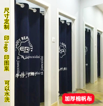 Door curtain custom fabric fitting room Kitchen Semi-hotel meal Japanese and Korean cuisine Japanese curtain LOGO