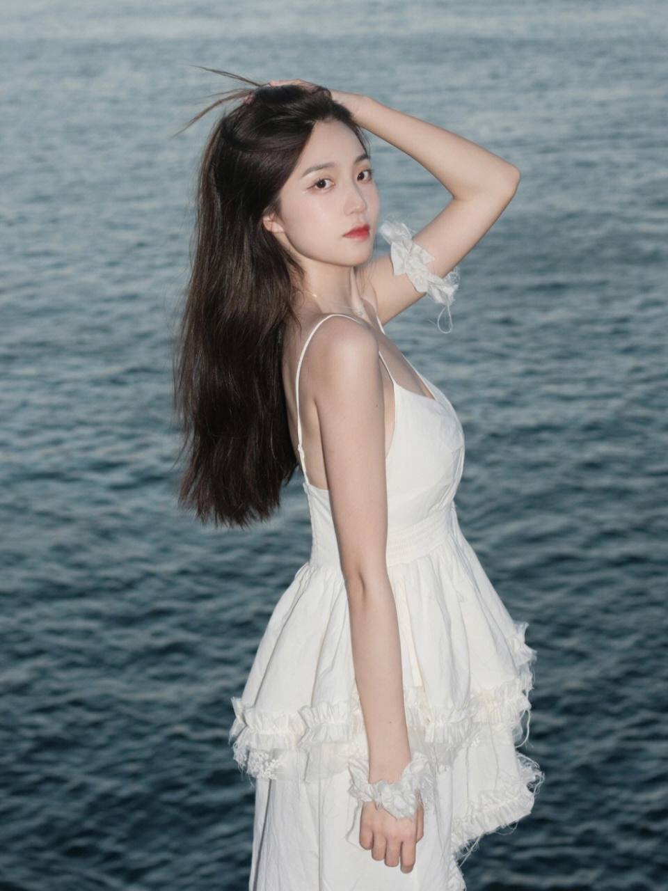 海边的宁静-美女