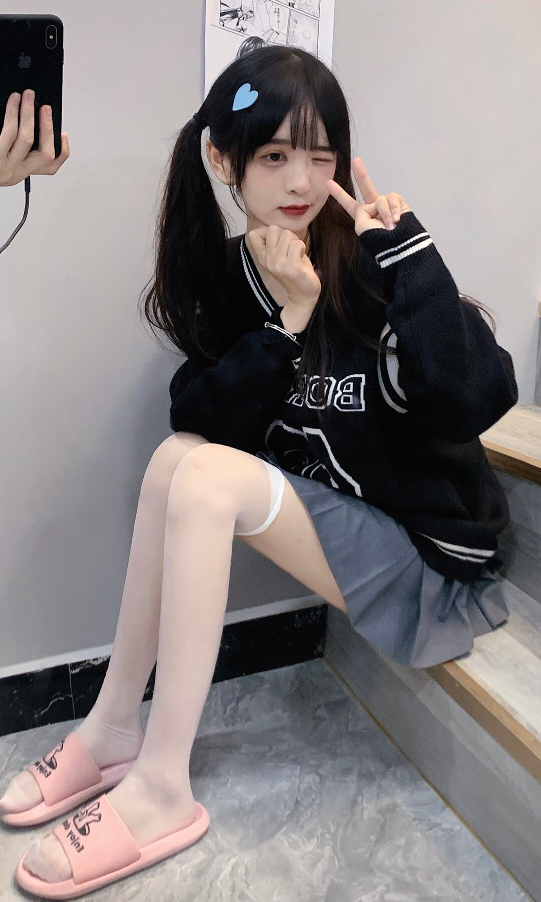 好看的过膝白丝短裙可爱嫩嫩的小姐姐-她们