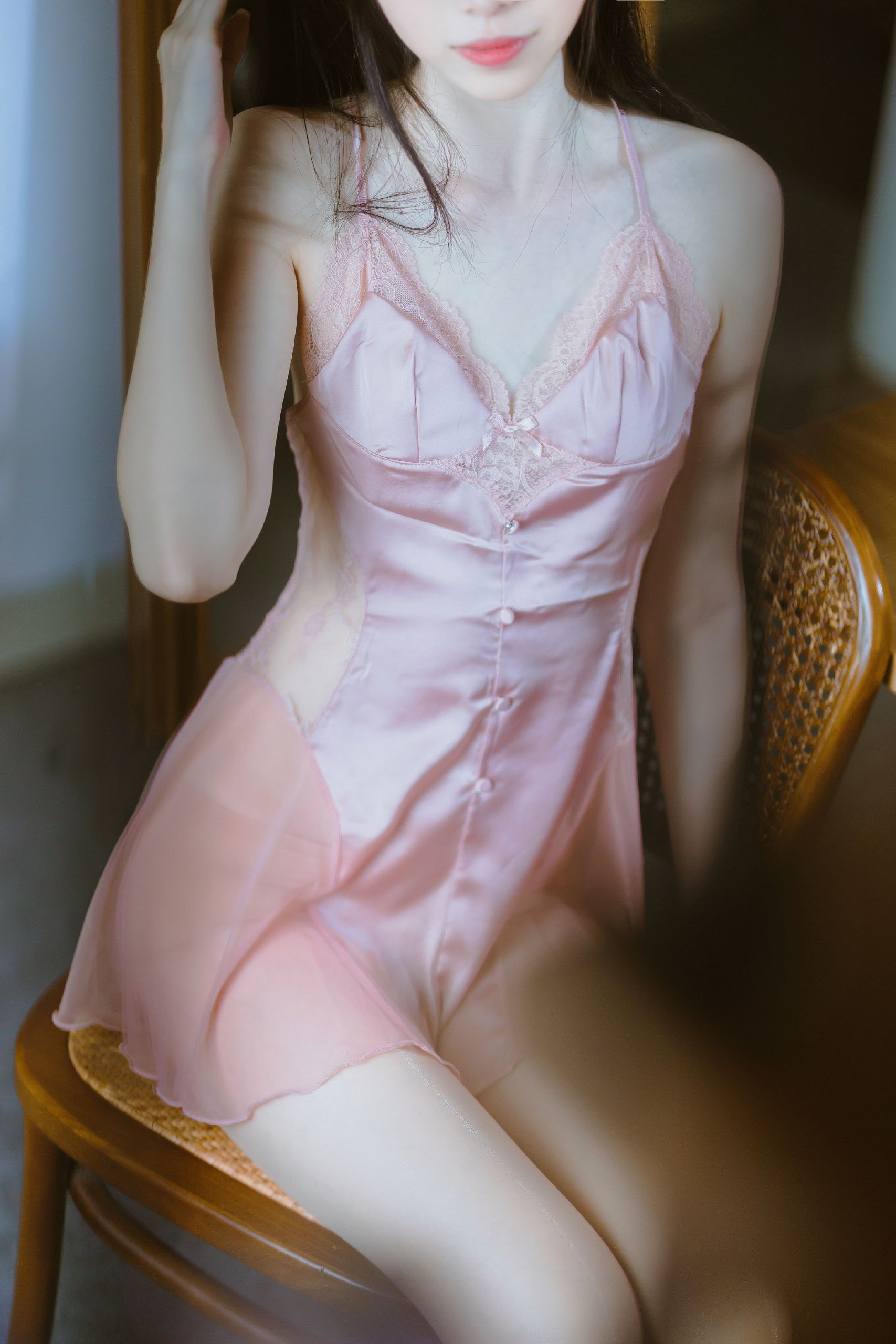 许岚LAN 半透粉纱