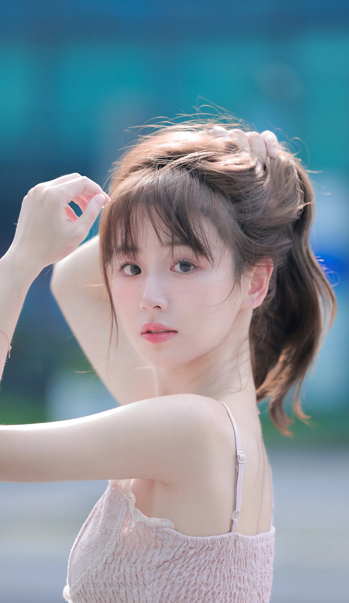 清纯风写真：迷人的自然气息