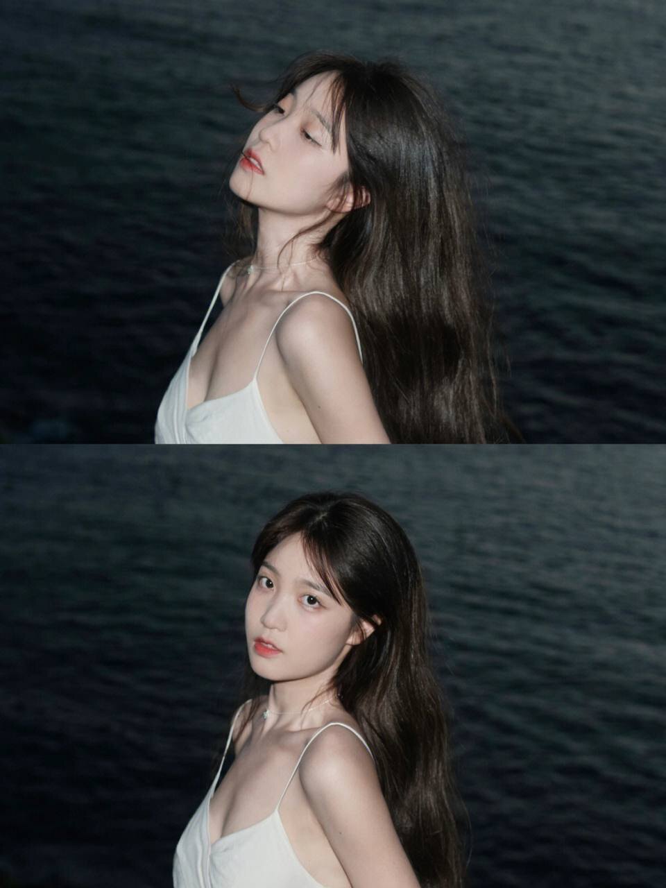 海边的宁静-美女