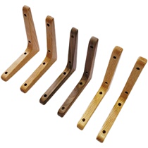 White oak beech wood black walnuts solid wood triangular bracket lined with laminate-wall laminate custom support fixed bay