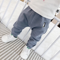 Full cotton era official shop male baby pants spring and autumn baby big pp pants fart pants outside wear baby Autumn Autumn Autumn