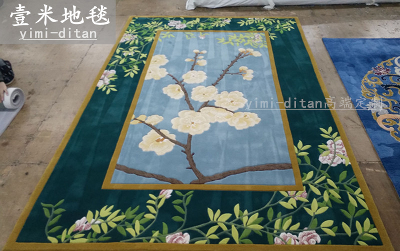 New Chinese style Chinese wind living room Carpet Bedroom Tea Table Modern Light Lavish Home Zen Buddha Hall Fire full and customized