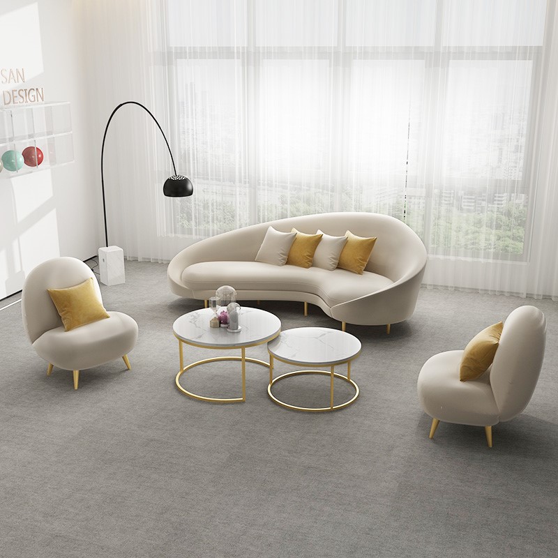 Negotiate the combination of small sofa tea table reception beauty salon lounge office Business Association Customer clothing shop Nordic chair