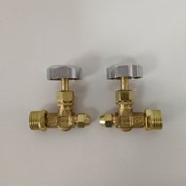 Stove fire valve commercial external thread equipment stove front accessories straight-through plug valve 4 minutes to 6cm straight needle