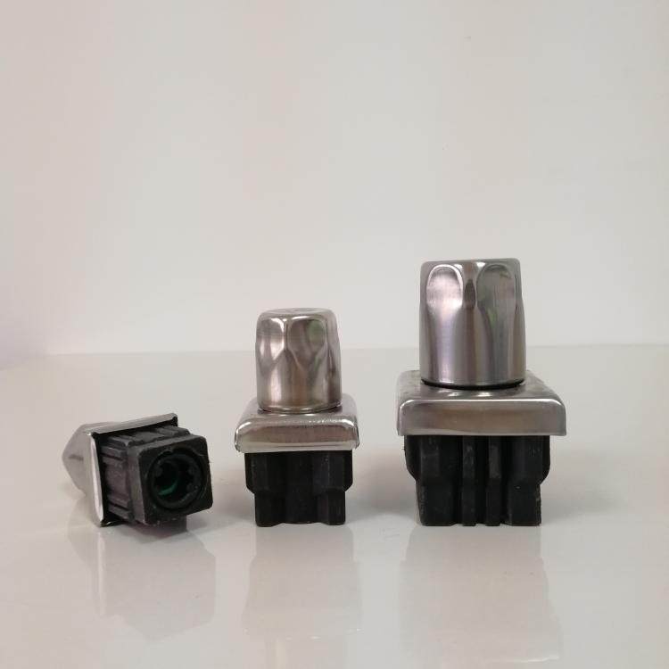 Kitchen stainless steel adjustable feet 38 square tube half steel 51 square half steel bullet feet workbench star basin furniture adjustment feet