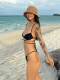 DOLCEVITA European and American ins style sexy cross strap bikini small breast push up three point beach bikini