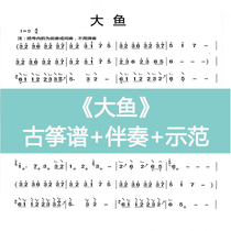 Large fish Haitang with finger method popular guzheng spectrum C D Accompaniment Demonstration electronic instrument Customized