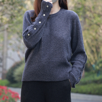 Limited special feedback xodgz white silk series Cashmere feedback pullover sweater