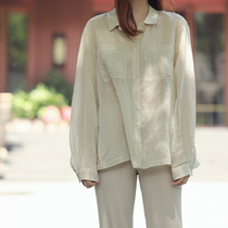 Love of a lifetime Xodgz dyed silk cotton pinstripe shirt