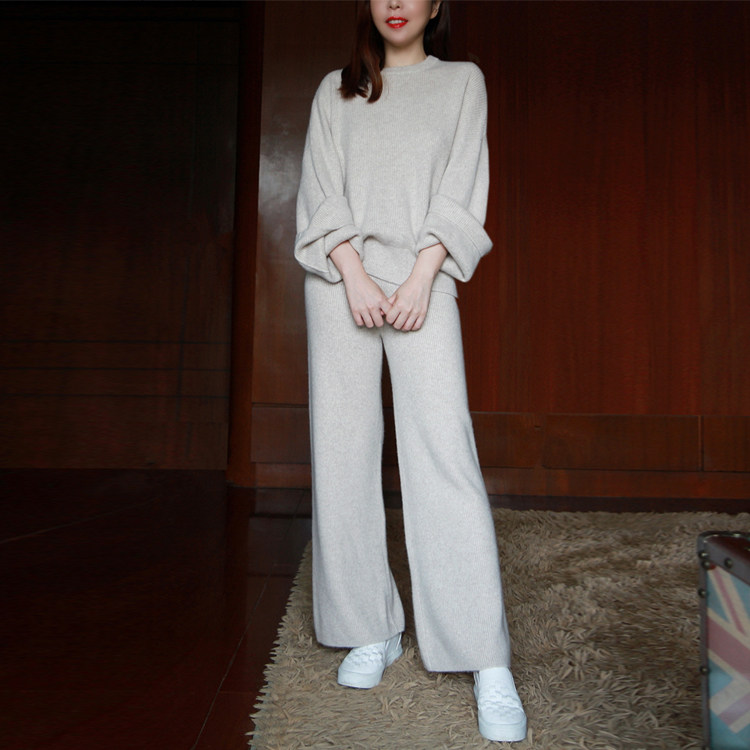 (Xodgz Customized) Never Obsolete Classic Double Strand Pure Kashmir Wool Pants