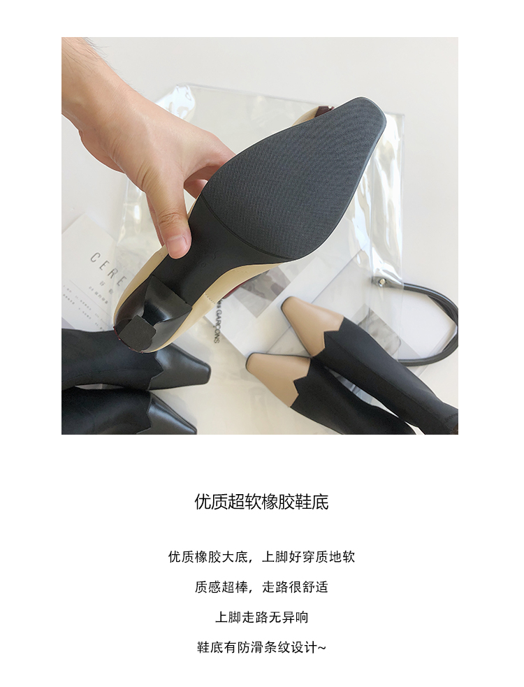 Phụ nữ Ý giày mùa thu và mùa đông 2018 mới dây kéo căng khởi động nhọn stiletto khởi động cao gót khởi động trong màu sắc giày boot nữ cao gót
