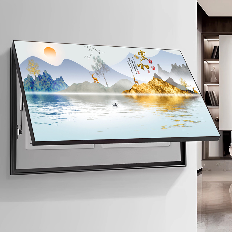 Simple and Elegant Large-Size High-End Electric Meter Box Decorative Painting, Aluminum Alloy Hydraulic Flip-Up No-Drill Power Distribution Box Hanging Painting Simple and Elegant Large-Size High-End Electric Meter Box Decorative Painting, Aluminum Alloy Hydraulic Flip-Up No-Drill Power Distribution Box Hanging Painting
