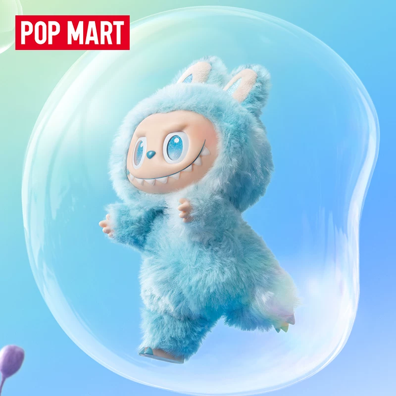 Плюшевая подвеска-вентилятор Bubble Mart Labubu Labubu с высокой энергией 3.0 макарон сидящий виниловая плюшевая подвеска слепая коробка
