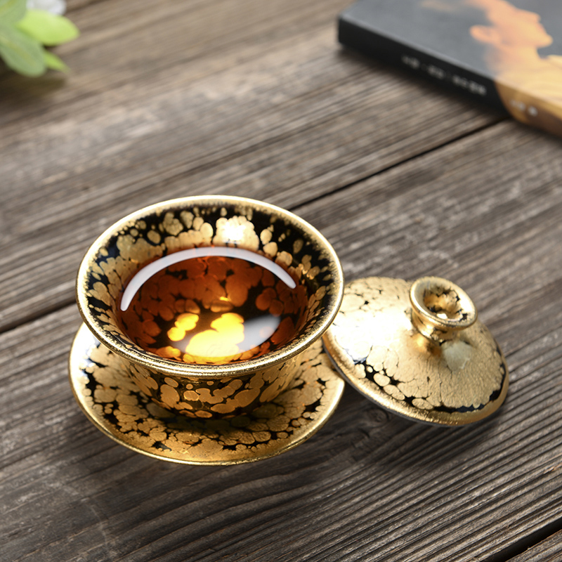 Coppering. As question light silver tea set suit oil droplets iron tire of a complete set of kung fu ceramic household tureen sterling silver cup teapot