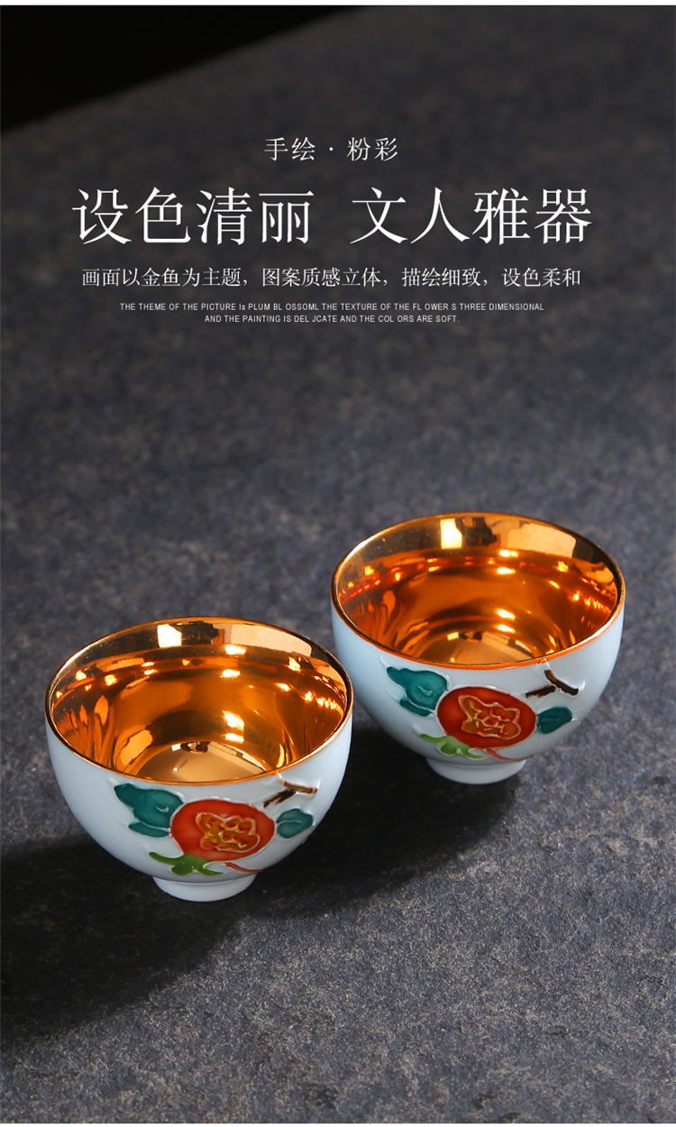 Hand made blue and white porcelain ceramic cups kung fu small single CPU master cup tea sets tea cups to use sample tea cup