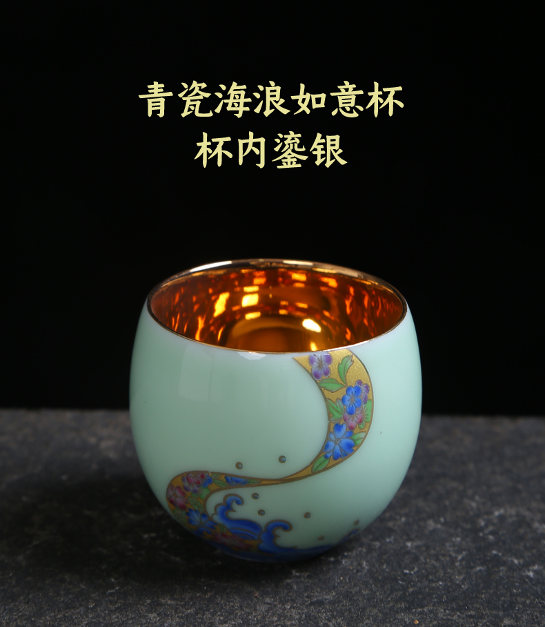 Japanese noggin up with inferior smooth personal single cup sample tea cup ceramic kung fu tea master cup tea cup