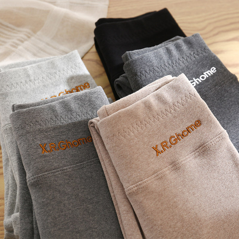 Girls' inner pants and outer wear spring and autumn pure cotton, no balls, thickened black elastic, middle-aged children's autumn girls' baby children's clothing pants