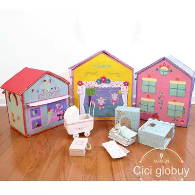 There are new Danish rice handmade grass leaf woven storage box Toy storage clothing storage box Children's room decoration