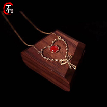  Tintin beeswax Adjustable 18K gold twist chain Pendant Necklace Au750 clavicle twist chain Japan exhibition