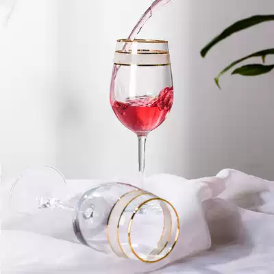 Household glass goblets Nordic red wine glasses a couple of wine glasses ins wind lead-free grape drinking cups 2