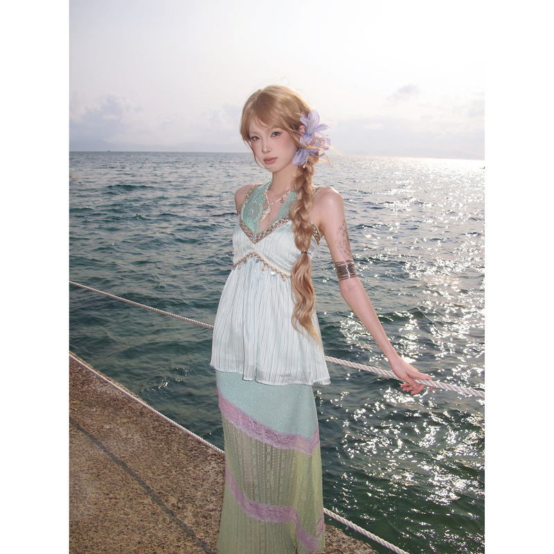 Bubble Pineapple Oil Vacation-Style Tank Dress for Women, Summer Sleeveless Strap Dress, Beach Tindale Dress, Stunning Strap Dress Bubble Pineapple Oil Vacation-Style Tank Dress for Women, Summer Sleeveless Strap Dress, Beach Tindale Dress, Stunning Strap Dress