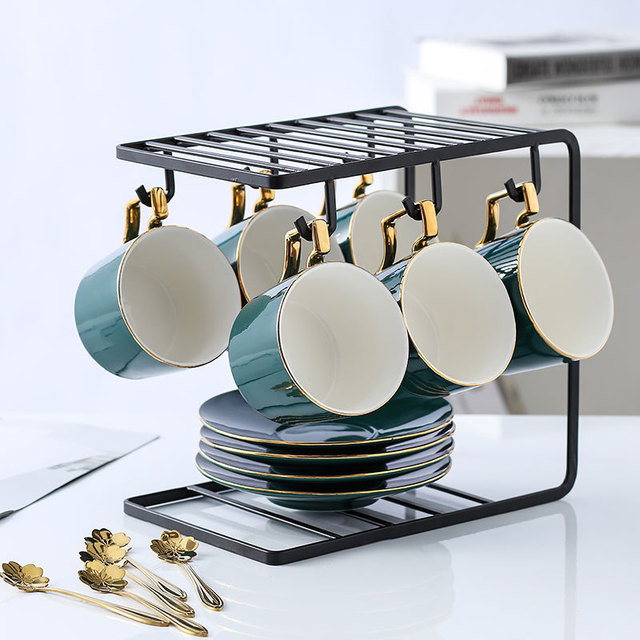 Coffee cup small European - style key-2 luxury home up phnom penh ins wind ceramic cups and saucers suit office afternoon tea cups
