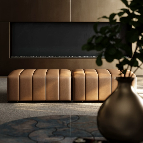 Минималистичная лента, элитный современный диван, дизайнерские прямоугольные туфли, из натуральной кожи