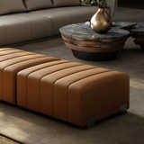 Минималистичная лента, элитный современный диван, дизайнерские прямоугольные туфли, из натуральной кожи