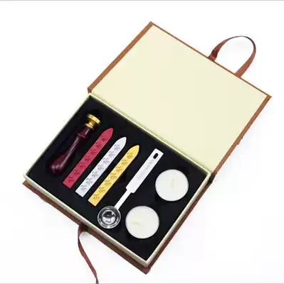 European vintage hot paint seal seal envelope wax stamp wedding seal custom invitation stamp gift box set
