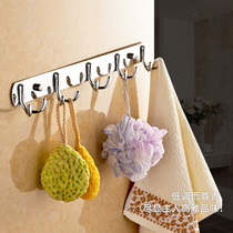 Stainless steel solid double hook hook door hook hook hook hook rabbit ear hook toilet hook hook hook to hook clothes